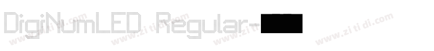DigiNumLED Regular字体转换